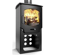 Marlborough Modern Metallic Black 4.2Kw Defra Multifuel Burning Tall Stove