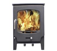 Marlborough Modern Metallic Black 5Kw Defra Multifuel Burning Stove