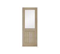 Marlborough Pack Of 1 (Total 1 Unit) Lpd Belize Light Grey 1 Glass Panel Pre-Finished Internal Door - 40mm X 626mm X 2040mm