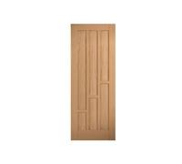Marlborough Pack Of 1 (Total 1 Unit) Lpd Coventry Oak Unfinished Fd30 Internal Fir Door - 44mm X 762mm X 1981mm