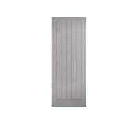 Marlborough Pack Of 1 (Total 1 Unit) Lpd Vertical Grey 5 Panel Moulded Textured Hollow Core Fd30 Fir Door - 44mm X 762mm X 1981mm