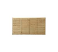 Marlborough Pack Of 12 (Total 12 Unit) Pressure Treated Lap Fence Panel- 6Ft X 3Ft (1.83M X 0.91M)