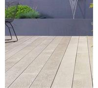 Marlborough Pack Of 15 (Total 15 Units) - Premium Enhanced Grain Composite Decking Boards - 176M (W) X 32mm (H) X 3600mm (L) - Limed Oak