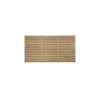Marlborough Pack Of 20 (Total 20 Unit) Pressure Treated Contemporary Single Slatted Fence Panel - 6Ft X 3Ft (1.83M X 0.9M)
