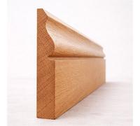 Marlborough Pack Of 5 (Total 5 Units) - Ogee American White Oak Skirting Board (Oiled) - 197mm (H) X 19mm (T) X 3000mm (L)