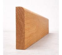 Marlborough Pack Of 5 (Total 5 Units) - Round Edge American White Oak Skirting Board (Unoiled) - 197mm (H) X 19mm (T) X 2400mm (L)
