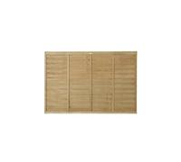 Marlborough Pack Of 9 (Total 9 Unit) Lap Pressure Treated Fence Panel - 6Ft X 3Ft (1.83M X 0.91M)