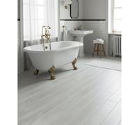 Marlborough Premium White Matt Porcelain Wood Effect Floor Tile (90 Pack - 10 Box - 12.2M2 Coverage) - Bathroom- Inspired By Latin America