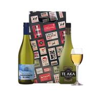 Marlborough Sauvignon Blanc Classic White Wine Gift Set - Te Aka & Long White Cloud (2 x 75cl) | Premium New Zealand Wine Duo in Gift Box | Fresh, Zesty, Aromatic White Wine Selection
