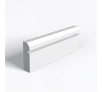 Marlborough Single Set - Mr Mdf Primed Chamfered & 1 Square Groove Architrave - 15mm (T) X 69mm (H)
