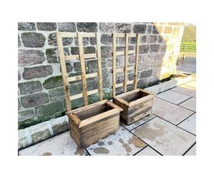 Marlborough Traditional Regular Kensington Wooden Planter X 2