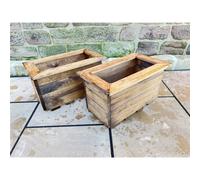 Marlborough Traditional Regular Wooden Trough Planter X 2