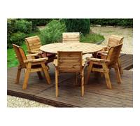 Marlborough Traditional Six Seater Circular Table Set