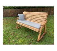 Marlborough Traditional Three Seater Rocker With 1 X Winchester Cushion Grey, 1 X Scatter Cushion Grey & 1 X Fitted Cover