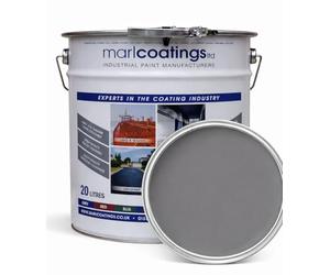 marlcoatings Heavy Duty Hardwearing Polyurethane Concrete Industrial (20L Mid Grey) Semi Gloss Floor Paint, Great for Garages, Car showrooms, Factories and Many other uses.