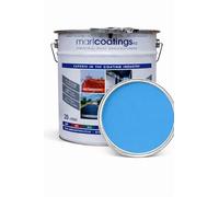 marlcoatings Heavy Duty Hardwearing Polyurethane Semi Gloss Concrete Industrial (20L Light Blue) Floor Paint, Great for Garages, Car showrooms, Factories and Many other uses.