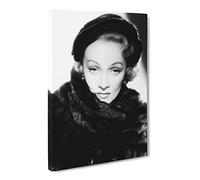 Marlene Dietrich Canvas Print | Gallery Wrapped 30mm Frame Wall Art | 20x14 inches | Ready to Hang | Modern Picture | Living Room Bedroom Lounge Office