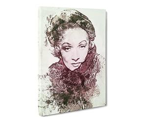 Marlene Dietrich Canvas Print | Gallery Wrapped 30mm Frame Wall Art | 24x16 inches | Ready to Hang | Modern Picture | Living Room Bedroom Lounge Office