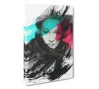 Marlene Dietrich V2 Canvas Print | Gallery Wrapped 30mm Frame Wall Art | 30x20 inches | Ready to Hang | Modern Picture | Living Room Bedroom Lounge Office