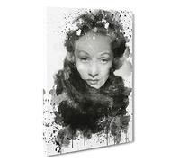 Marlene Dietrich V3 Canvas Print | Gallery Wrapped 30mm Frame Wall Art | 30x20 inches | Ready to Hang | Modern Picture | Living Room Bedroom Lounge Office