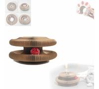 Marlene Kitty Cat Kurlz Toy, Foldable Cat Toy Round Accordion Kitty Curl Scratching Board Magic Organ Scratcher Accordion (1pc)