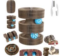 Marlene Pets, Magic Organ Cat Scratching Board Kurlz Toy, Interactive Scratch Pad Cat Toy with Ball (Arcade)