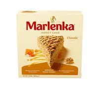 MARLENKA® Honey Cake with Walnuts - Traditional Honey Sponge Cake (1 x 800 g)