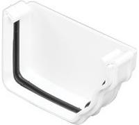 Marley Classic External Stopend (Right Hand) RCE52 White for Ogee Style 116 x 75 mm guttering System