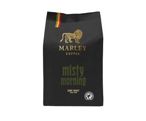 Marley Coffee Strong Dark Roast Espresso Coffee Beans 227g - Misty Morning Blend - From The Marley Family - Rainforest Alliance Certified - For All Coffee Machines