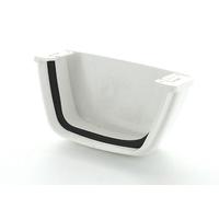 Marley Flowline REF2 Square Gutter Stopend External White