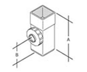 Marley Flowline RFB91 Square Downpipe Access Pipe 65mm White