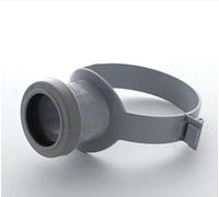 Marley Soil 110mm Grey Black Strap-ON-BOSS - Push-FIT 42mm SWS410