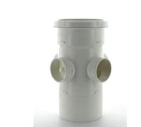 Marley Soil 110mm Grey Black White BOSS Pipe - Push-FIT Socket - 4 BOSS SW40