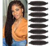 Marley Twist 24 Inch Pre-Separated Springy Afro Twist Extensions - Afro Kinky for Braiding, Kinky Braiding for Black Women (4#, 24 Inch, Pack of 3)