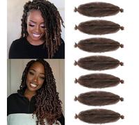 Marley Twist Pre-Separated Springy Afro Twist Extension - 24 Inch Kinky Braiding for Black Women (T30, Pack of 3)