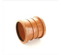 Marley Underground Drain Push fit PVC Straight Slip Coupling 110mm UE405