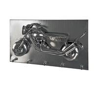 marley wall mounted coat rack in black nickel with 5 hooks