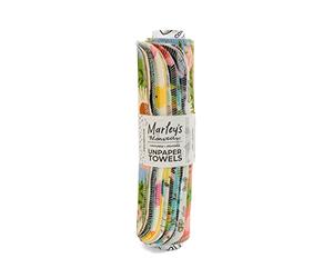 Marley's Monsters UNpaper Towels - 12 Count roll, Reusable Paper Towels Cotton, Tree Free (Surprise Print)