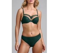 Marlies Dekkers Dame De Paris Pine Green And Gold Lurex Push Up Bra size 75A | Bras Outlet | Women | Cyan 75A