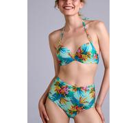 Marlies Dekkers Hula Haka Aqua Sky Push Up Bikini Top size 80D | Bikinis Outlet | Women | Cyan 80D