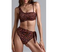 Marlies Dekkers Jungle Diva Brown And Dark Orange Strapless Bikini Top size 70B | Bikinis Outlet | Women | Brown 70B