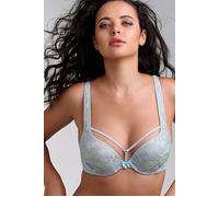 Marlies Dekkers Mariposa Sparkling Iridescent Aqua Push Up Bra size 75C | Bras Outlet | Women | Cyan 75C