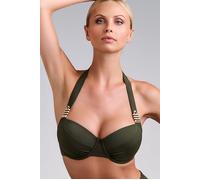 Marlies Dekkers Royal Navy Seaweed Green Plunge Balcony Bikini Top size 80D | Bikinis Outlet | Women | Blue 80D