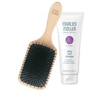 Marlies-Moeller Beauty-Haircare StrengthDaily Hair Set Travel Hair & Scalp Brush 1 Pc. + Daily Mild Shampoo 100 ml