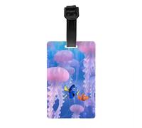 Marlin and Dory Cartoon Luggage Tag Finding Nemo Baggage Tags Privacy Cover Name ID Card