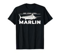 Marlin Deep Strike Thrill Big Game Saltwater Fishing T-Shirt
