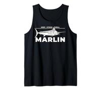 Marlin Deep Strike Thrill Big Game Saltwater Fishing Tank Top
