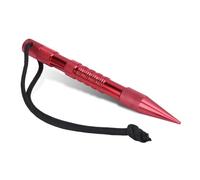 Marlin Spike, 17cm/6.7in Aluminum Umbrella Rope Needle Weaving Lacing Stitching Needles Leather Work DIY Paracord Needle Knitting Tool Single for Paracords Leather Rope Cords Project (Red)