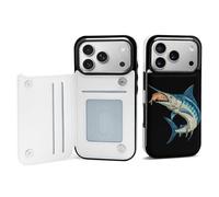Marlin Swordfish Eating Fish Printed Flip Phone Cases Compatible with iPhone 17