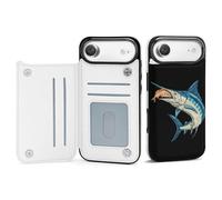 Marlin Swordfish Eating Fish Printed Flip Phone Cases Compatible with iPhone 17
